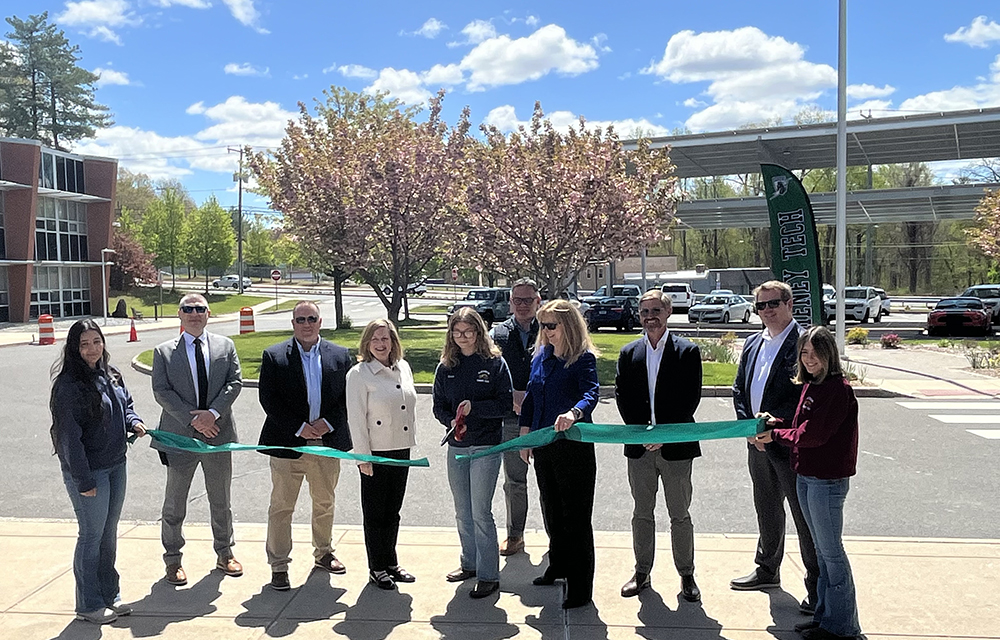 Connecticut Technical Education and Career System celebrates the completion of seven solar energy projects